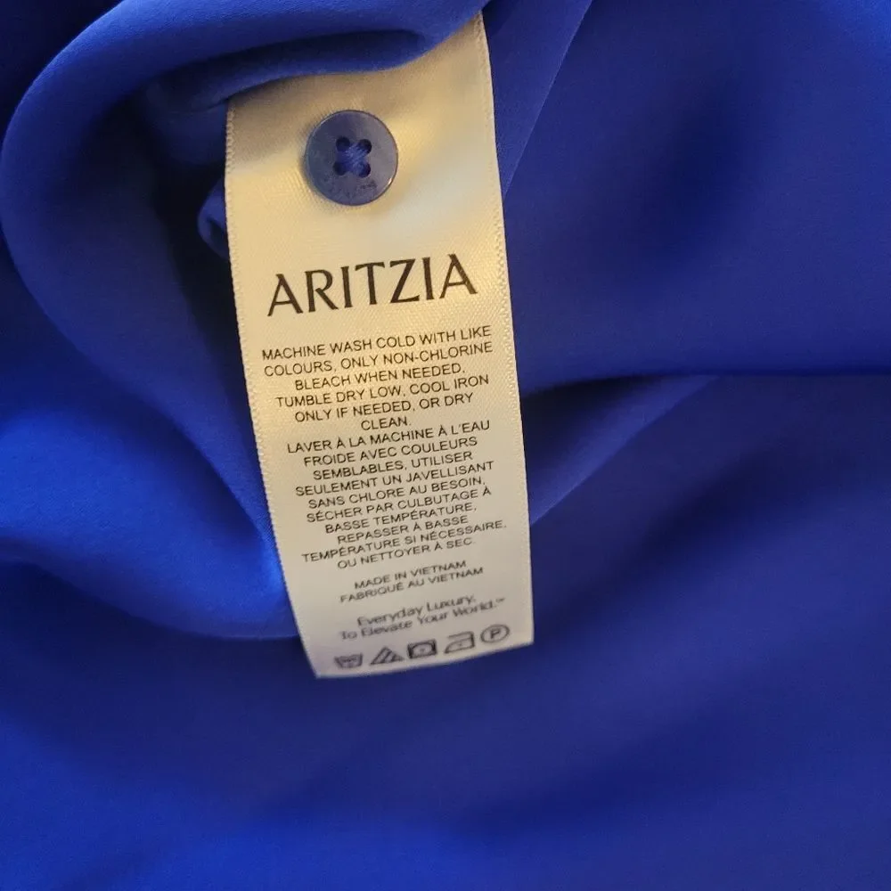 Aritzia Babaton Audience Mini Dress Ablaze Blue 6 Sexy Feminine Homecoming Party - Picture 7 of 8